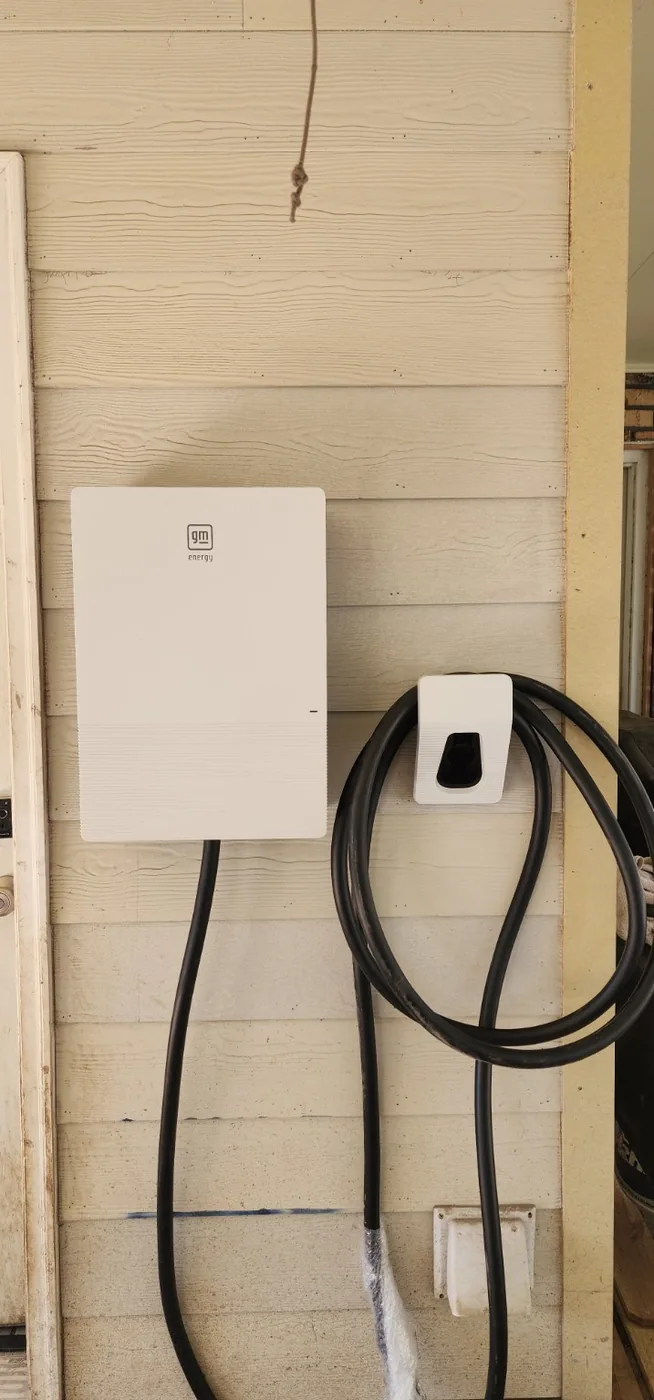 GM Energy home EV charger installed by Mister Sparky